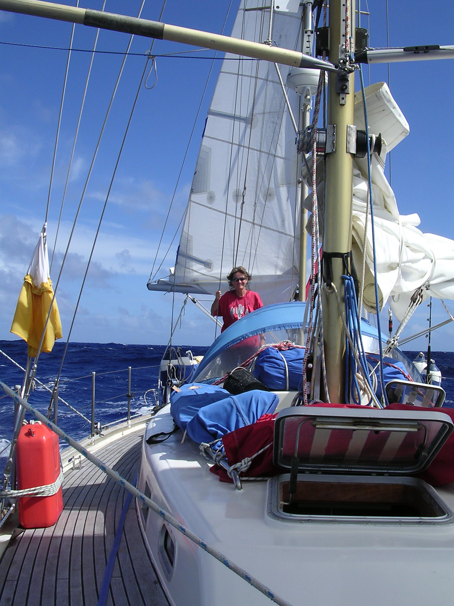 Reefed mizzen